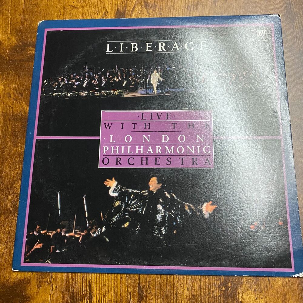 Liberace Live With London Philharmonic Orchestra Vintage Vinyl Record LP 1983